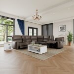 Carter Fabric Power Reclining Sectional with Power Headrests & Lumbar - Image 3