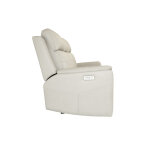 Vernon Dove Grey Fabric Power Reclining Sofa with Power Headrests, Lumbar, Heat & Massage - Image 3