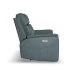 Vernon Admiral Fabric Power Reclining Loveseat with Console, Power Headrests, Lumbar, Heat & Massage - Image 3