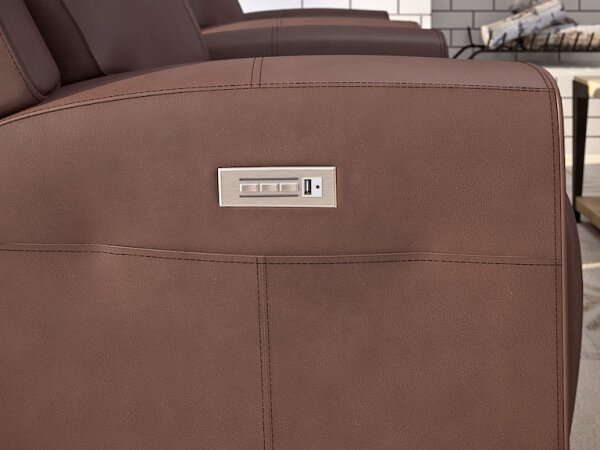 Barnett Power Recliner with Power Headrest and Lumbar - Image 3