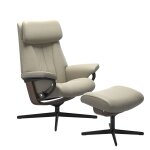 Stressless® Paul (M) Cross Base Recliner with Ottoman
