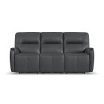 Wilson Thunder Leather Power Reclining Sofa with Power Headrests - Image 2