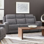 Ridge Granite Fabric Power Reclining Sofa with Power Headrests - Image 4