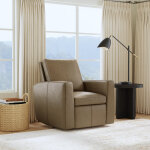Aria Fawn Leather Power Recliner Recliners Customizable 10 Aria Fawn Leather Power Recliner Recliners Customizable 10