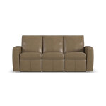 Aria Fawn Leather Power Reclining Sofa Sofas Flexsteel 10 Aria Fawn Leather Power Reclining Sofa Sofas Flexsteel 10