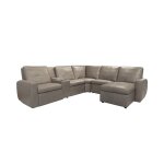 Aria Leather Power Reclining Sectional
