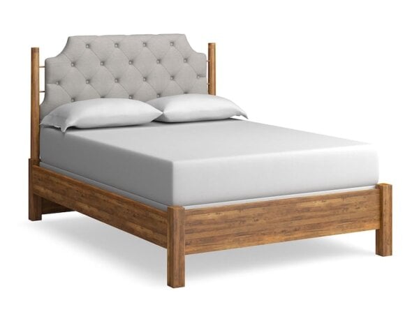 Benchmade Midtown Maple Upholstered Bed Beds Bassett Furniture