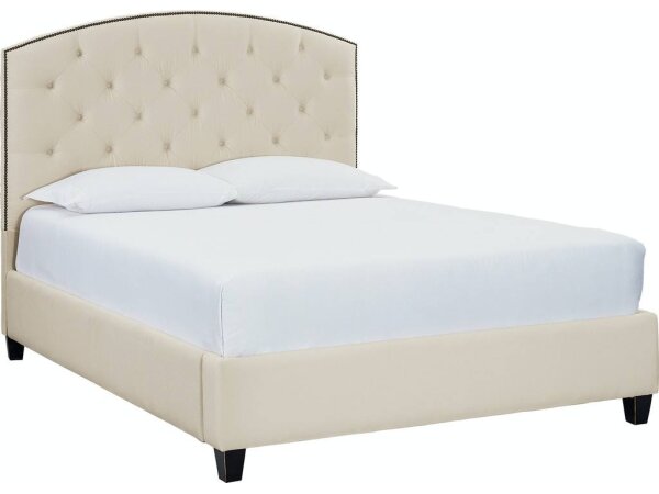 Custom Upholstered Savannah Arched Bed Beds Bassett Furniture