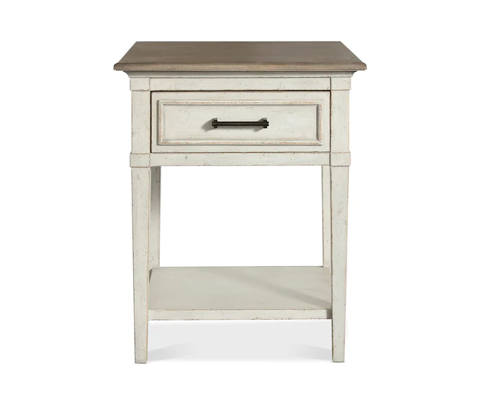 Bella Wood Top Bedside Table Bella Wood Top Bedside Table - Image 1