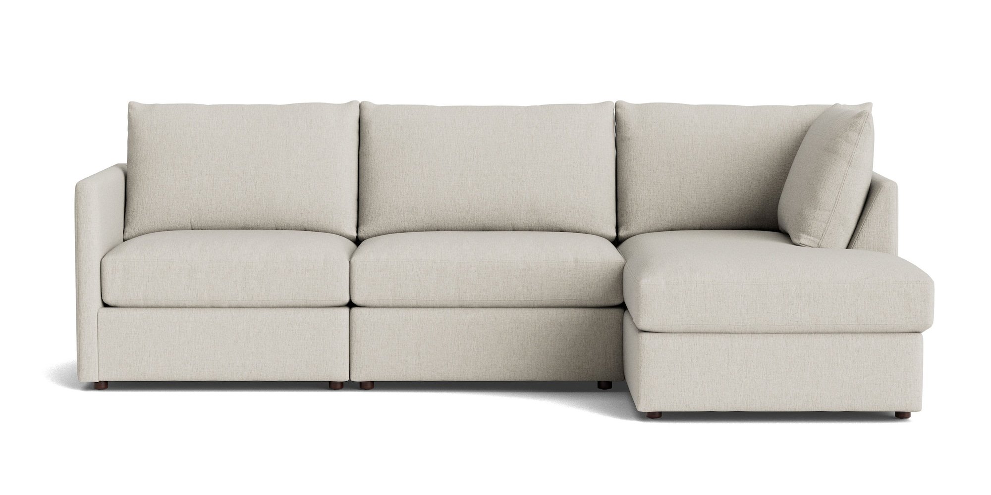Beckham Thin Track Arm Modular Sofa with Ottoman
