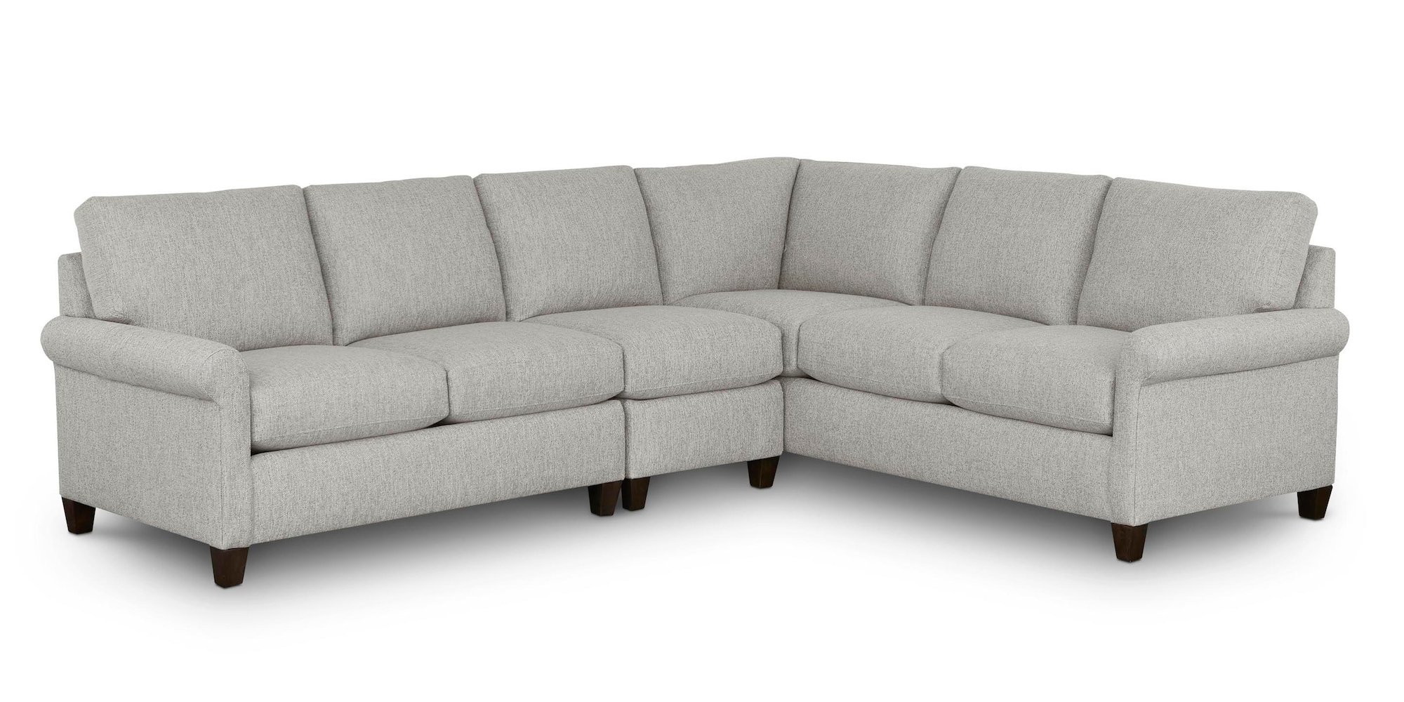 Spencer Roll Arm L-Shaped Sectional