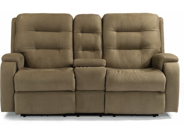 Arlo Power Reclining Loveseat with Console and Power Headrests and Lumbar - Image 4