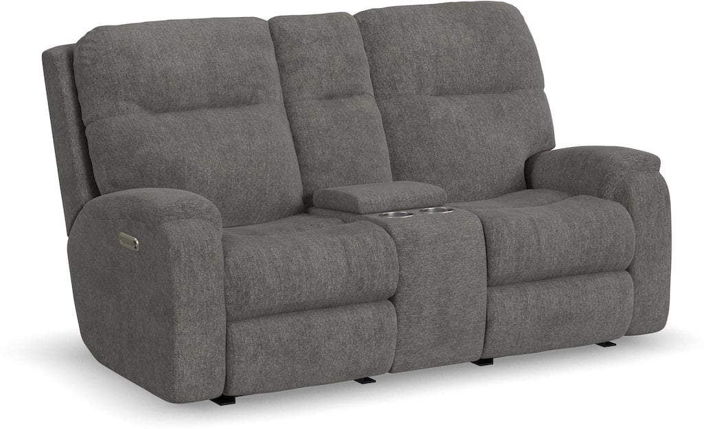 Penn Power Reclining Loveseat with Console and Power Headrests and Lumbar Penn Power Reclining Loveseat with Console and Power Headrests and Lumbar - Image 1