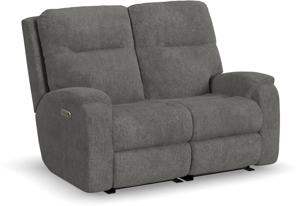 Penn Power Reclining Loveseat with Power Headrests and Lumbar