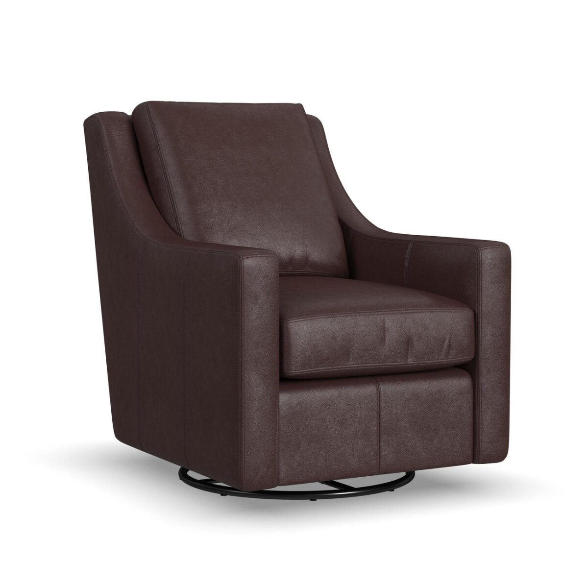 Murph Leather Swivel Chair Chairs Customizable 4