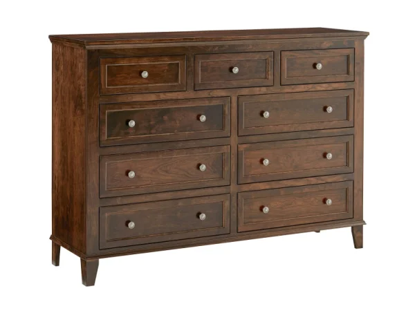 Amish Essentials Belmont 9 Drawer Dresser Dressers Archbold Furniture Amish Essentials Belmont 9 Drawer Dresser Dressers Archbold Furniture