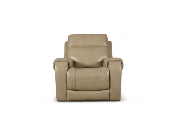 Avery Leather Power Recliner Champagne Recliners Bassett Furniture