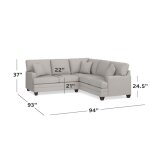 Carolina Track Arm L-Shaped Sectional - Image 2