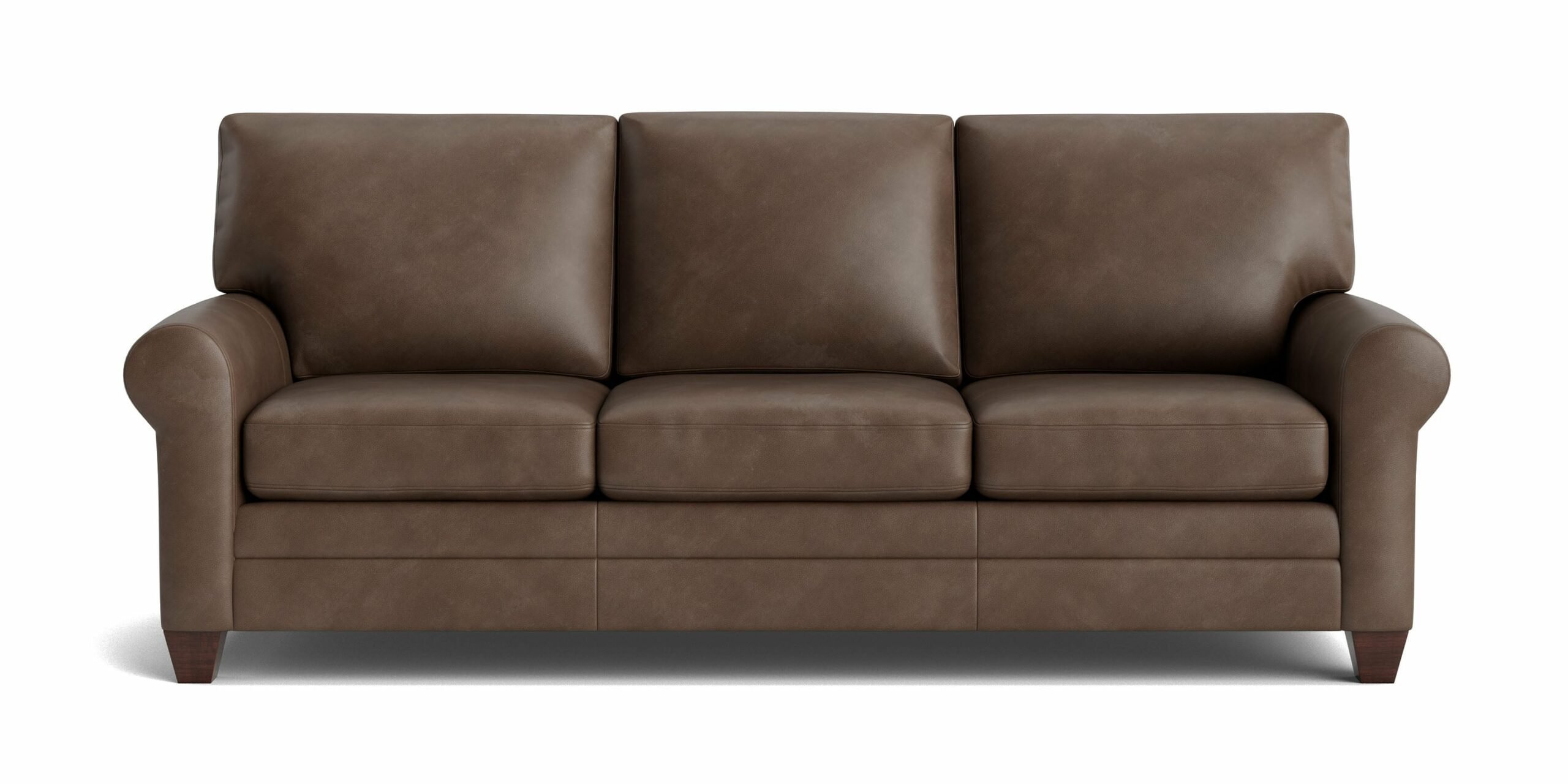 Carolina Sock Arm Leather Sofa