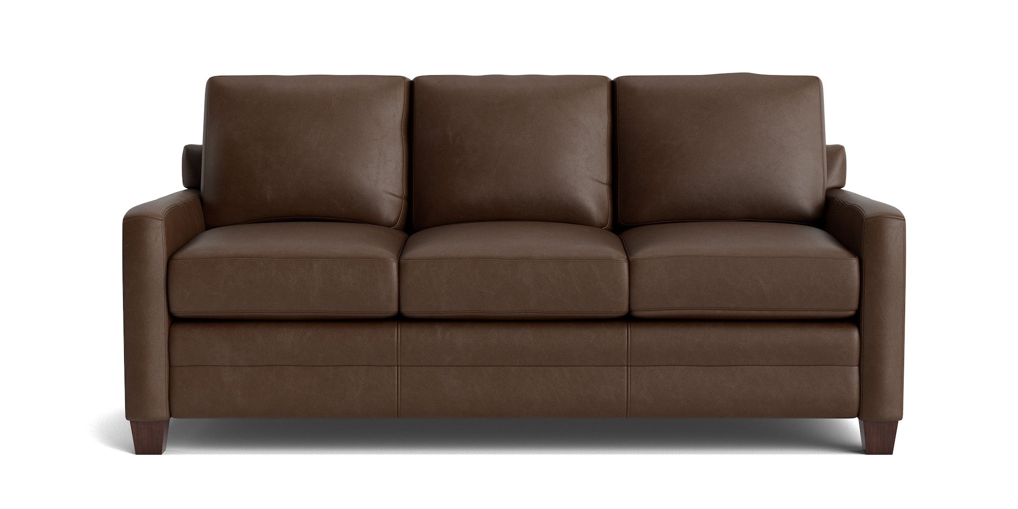 Carolina Leather Track Arm Sofa