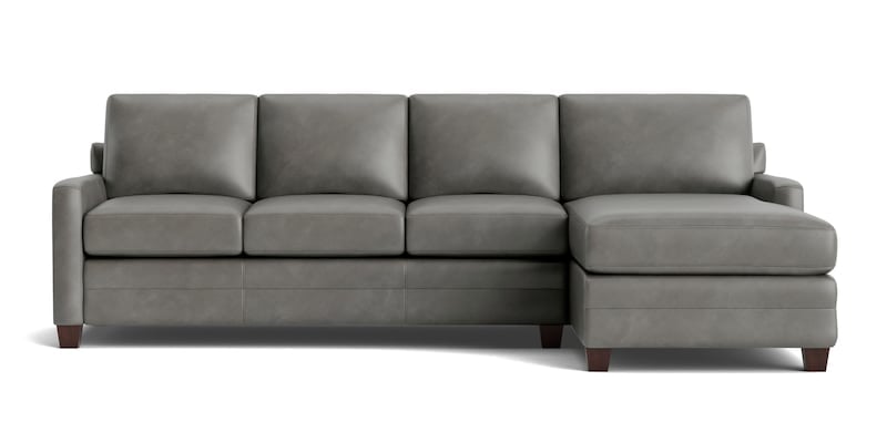 Carolina Leather Thin Track Arm Sectional