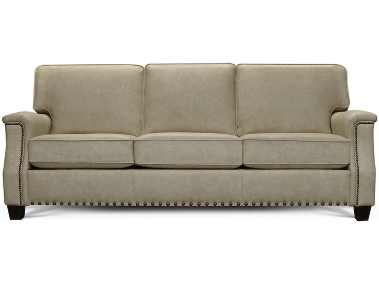 Salem Leather Sofa with Nails