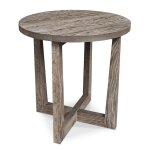 Benchmade Liam Oak Round End Table