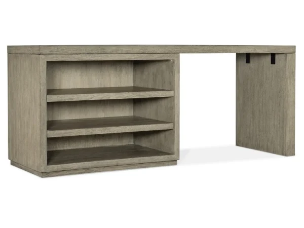 Linville Falls 72″ Desk with Open Desk Cabinet Desks Brown