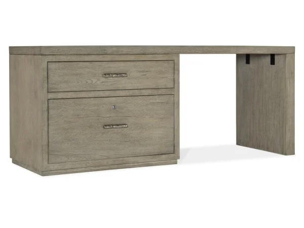 Linville Falls 72″ Desk with Lateral File Desks Brown