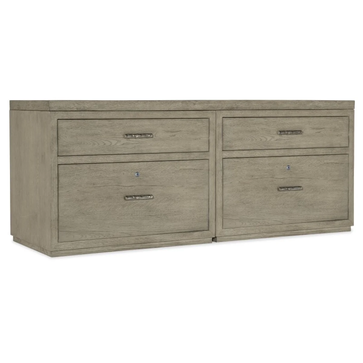 Linville Falls 72″ Credenza with Two Lateral Files Desks Brown 4