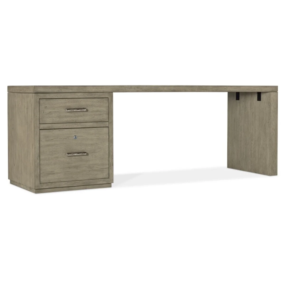 Linville Falls 84″ Desk with One File Desks Brown 4
