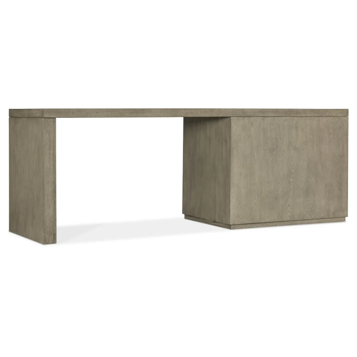 Linville Falls 84″ Desk with Open Desk Cabinet Desks Brown 6