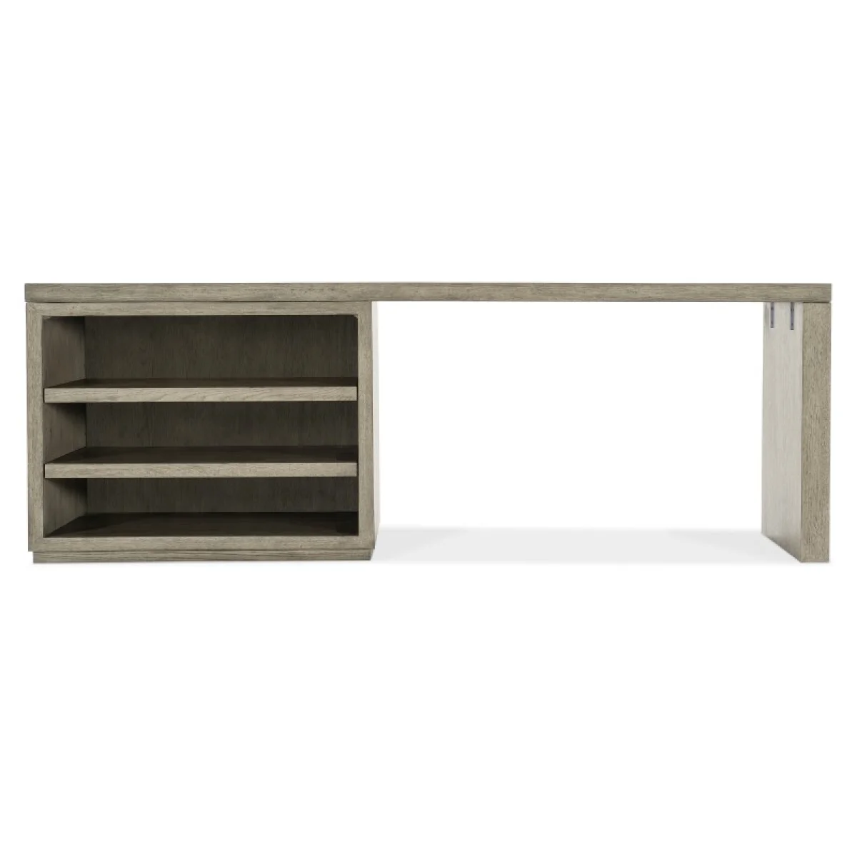 Linville Falls 84″ Desk with Open Desk Cabinet Desks Brown 7