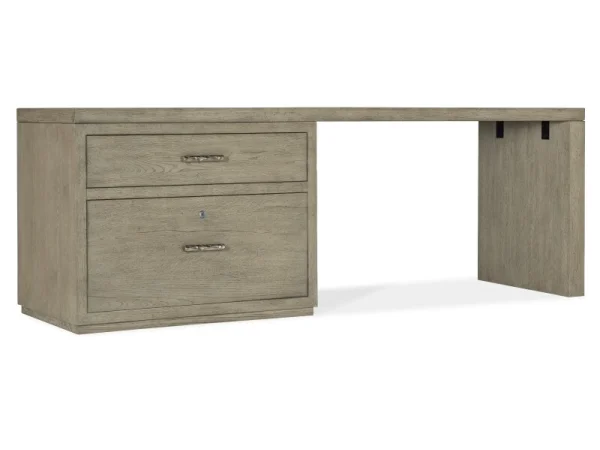Linville Falls 84″ Desk with Lateral File Desks Brown