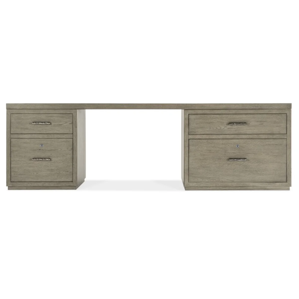 Linville Falls 96″ Desk with Small File and Lateral File Desks Brown 7