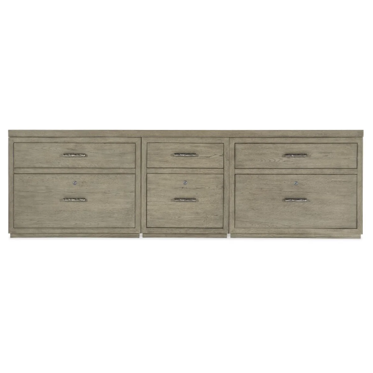 Linville Falls 96″ Credenza with File and Two Lateral Files Office Storage Brown 7