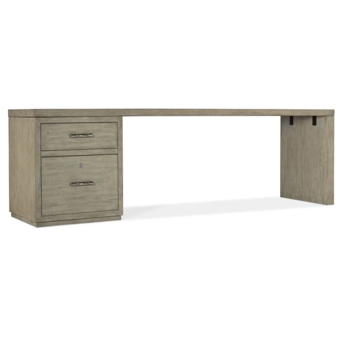 Linville Falls 96″ Desk with One File Desks Brown 4