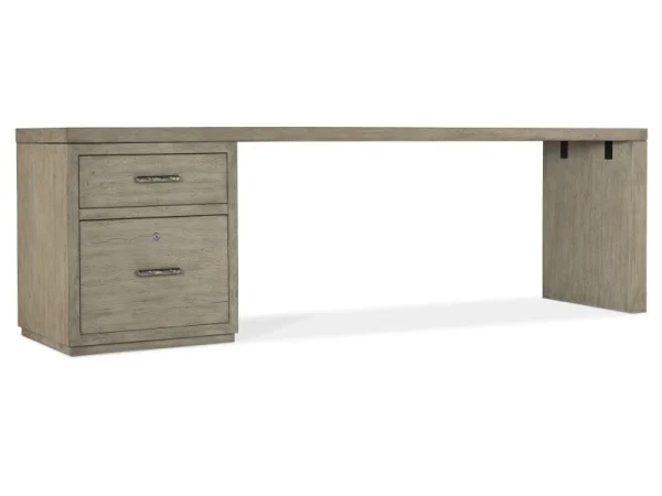 Linville Falls 96″ Desk with One File Desks Brown