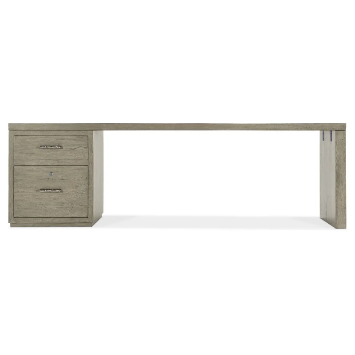 Linville Falls 96″ Desk with One File Desks Brown 7
