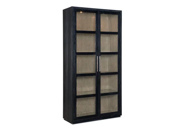 Linville Falls Shou Sugi Ban Curio Cabinet Dining Storage black