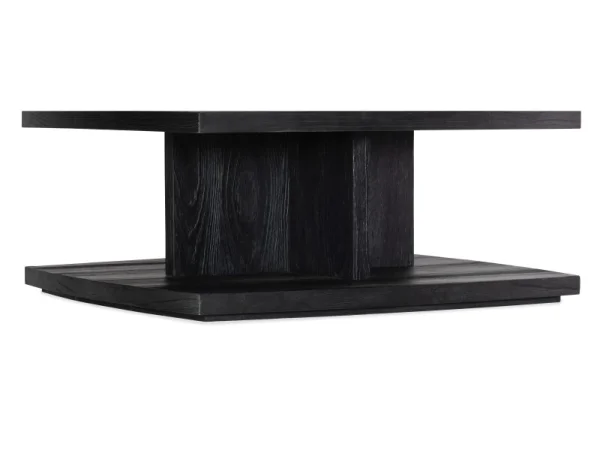 Linville Falls Shou Sugi Ban Square Cocktail Table Cocktail & Coffee Tables black
