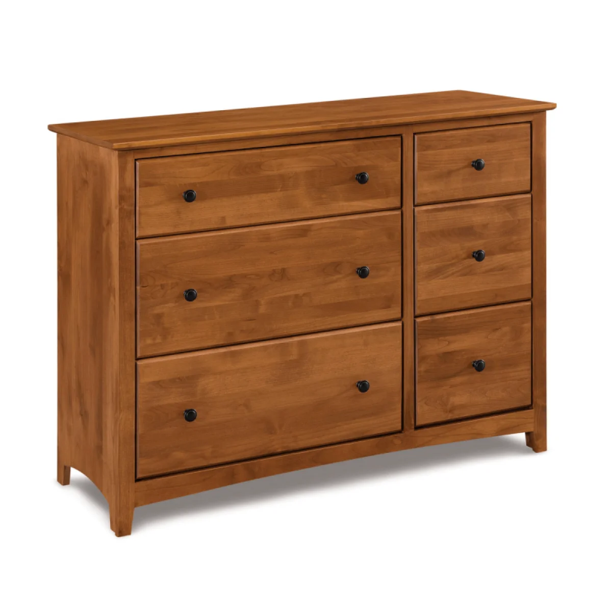 Shaker 6 Drawer Combo Dresser Dressers Archbold Furniture 4