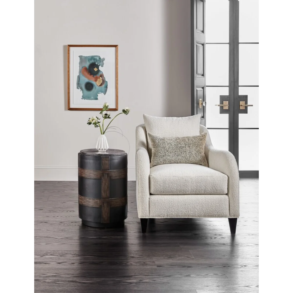 Melange Burbank Round Accent Table Accent Furniture Accent Furniture 7