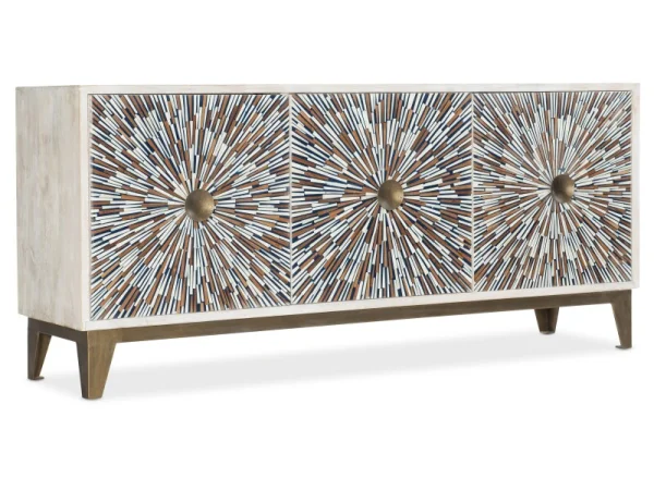 Melange Liberty Entertainment Console Entertainment Stands Brown