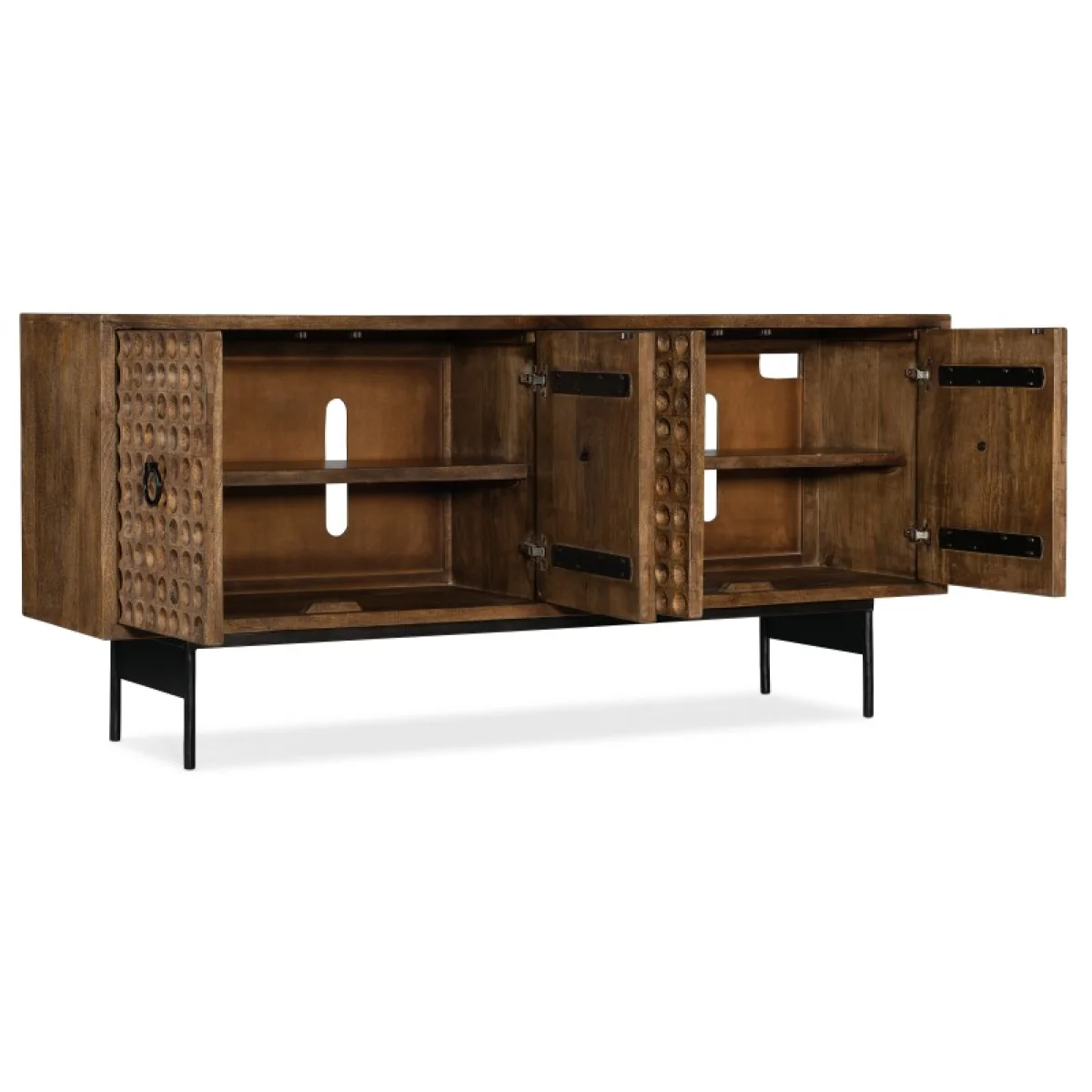 Melange Swanston Credenza Entertainment Stands Brown 7
