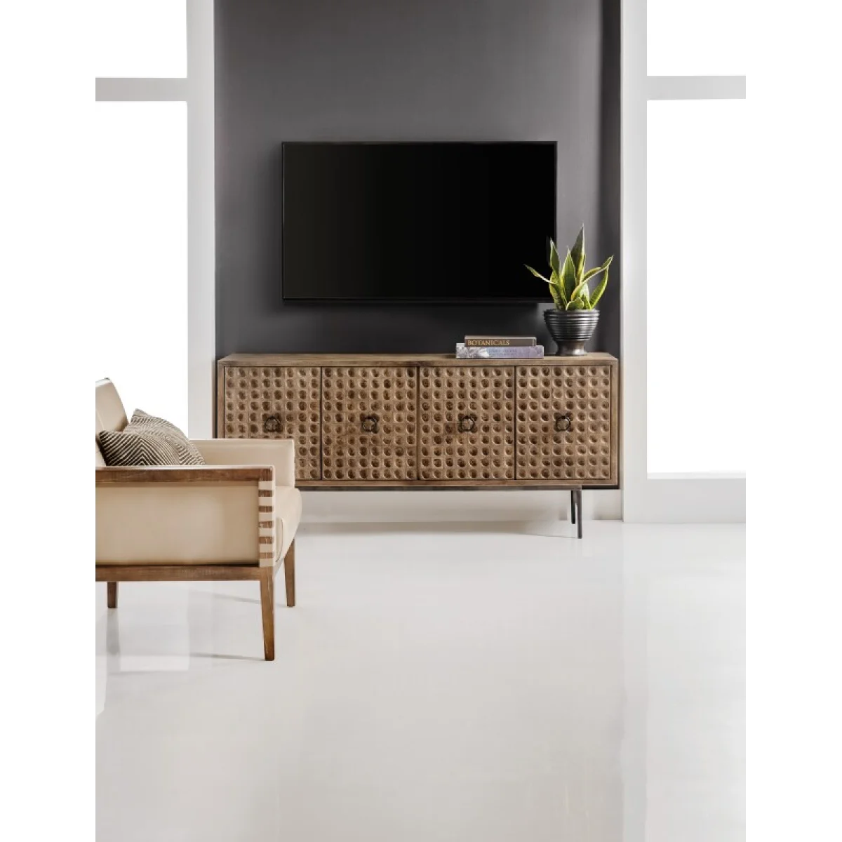 Melange Swanston Credenza Entertainment Stands Brown 8