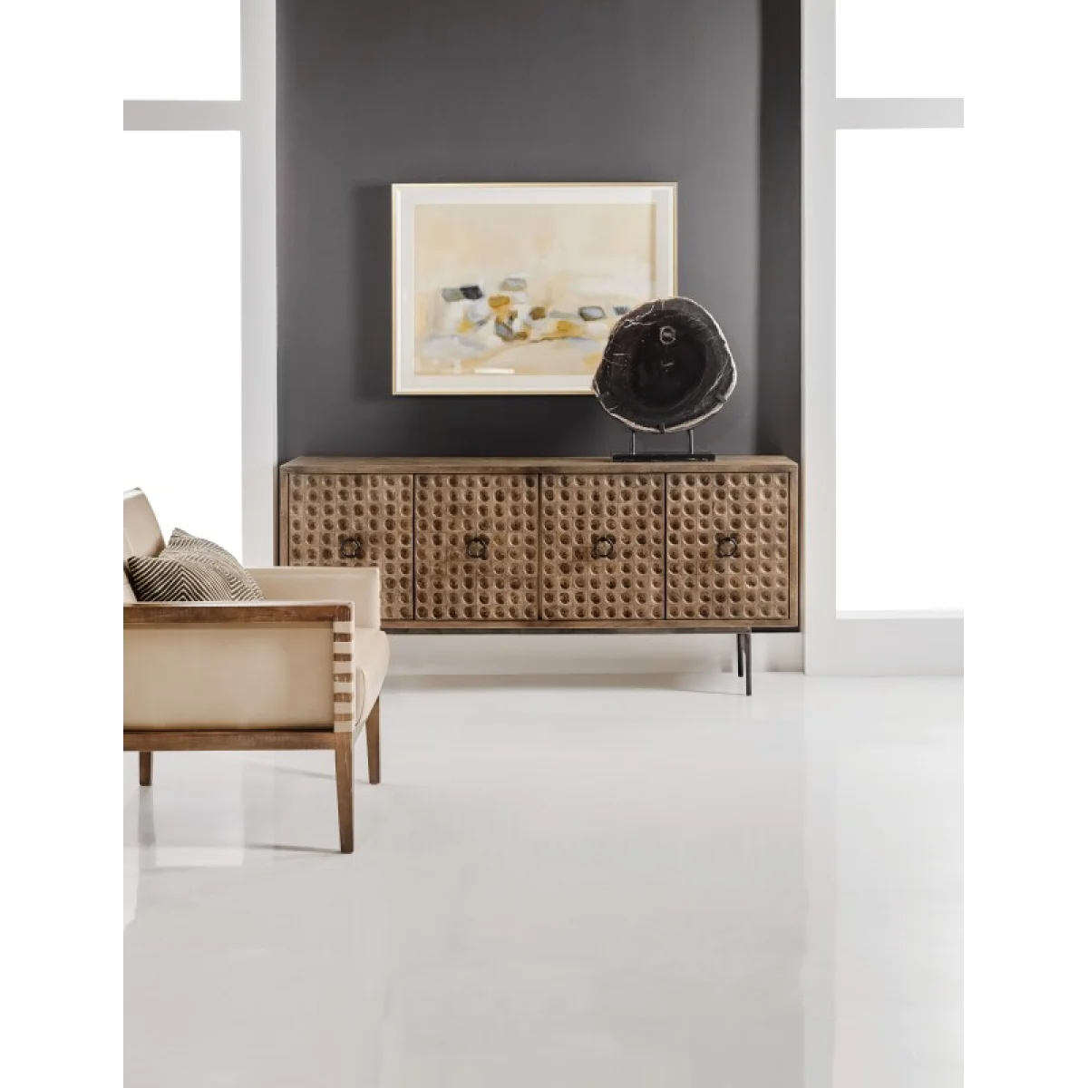Melange Swanston Credenza Entertainment Stands Brown 9