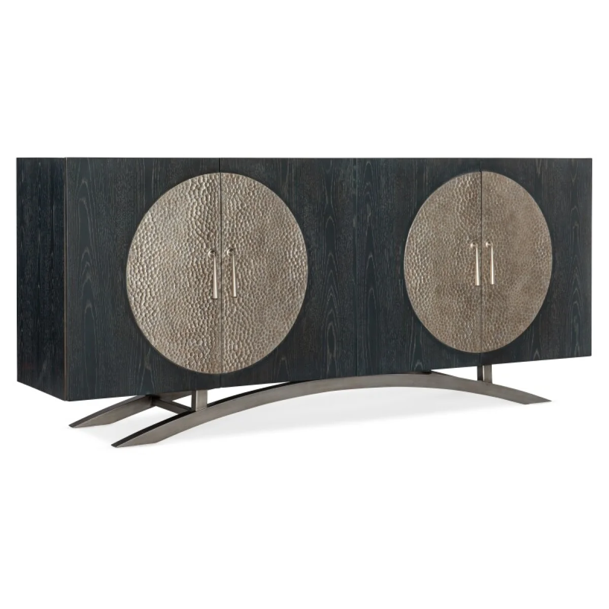 Melange Nolita Four Door Entertainment Console Entertainment Stands black 4