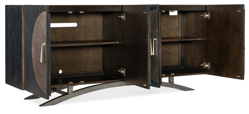 Melange Nolita Four Door Entertainment Console Entertainment Stands black 11 Melange Nolita Four Door Entertainment Console Entertainment Stands black 11