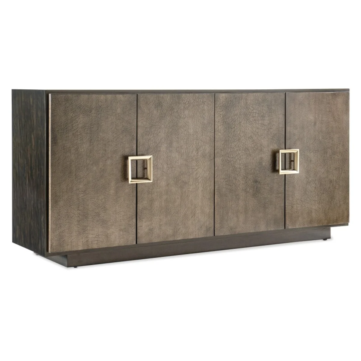 Melange Asher Four Door Entertainment Credenza Entertainment Stands Brown 4